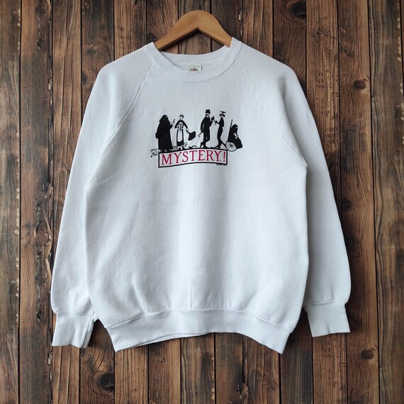 Vintage 80s Edward Gorey Ent Mystery Sweatshirt 90s PBS