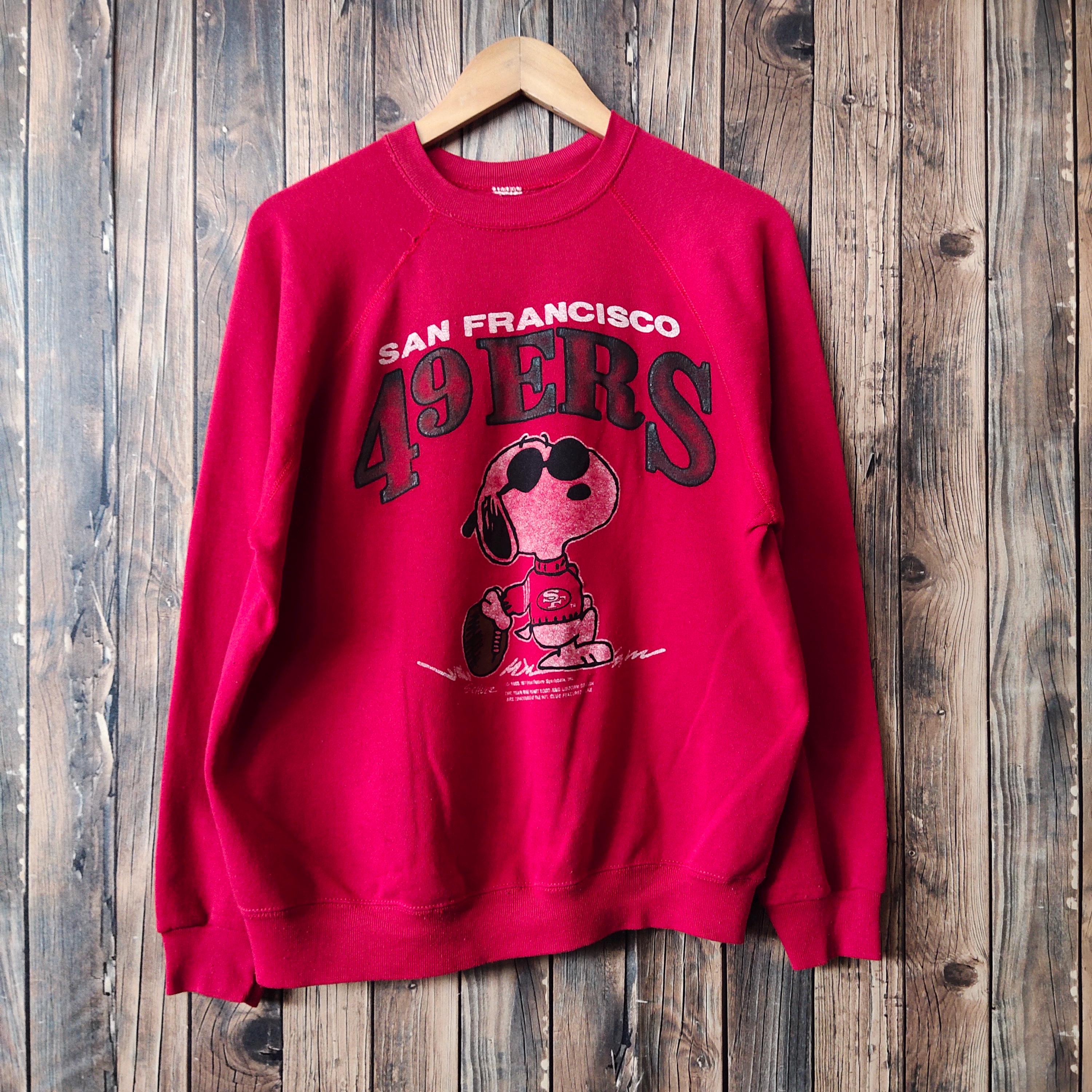 ヴィンテージ　80s San Francisco 49ers スウェット L Vintage 80s Distressed San Francisco 49ers Snoopy Football