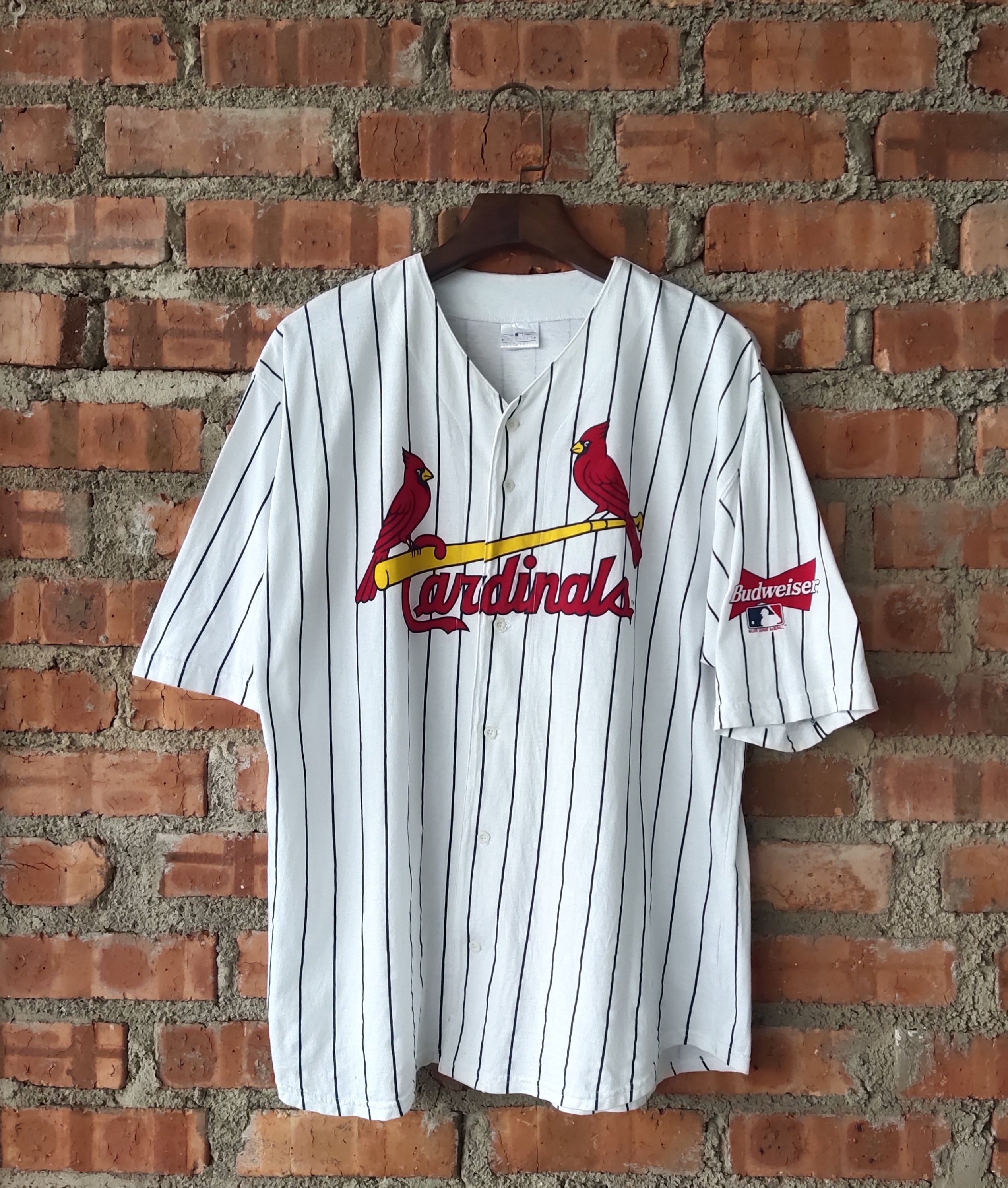 Vintage 90s ST. Louis Cardinals Budweiser Baseball Jersey 