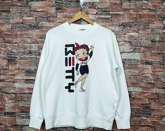 Vintage 90s Distressed Betty Boop Sweatshirt Betty Boop Vintage 90s Distressed Betty Boop Sweatshirt Betty Boop