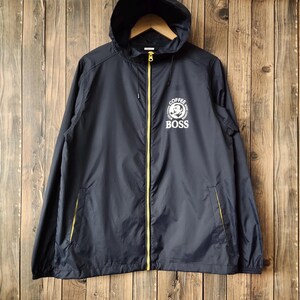 Vintage Suntory Boss Coffee Sweater Suntory Jacket Suntory Windbreaker Suntory Pullover Suntory Jumper Printed Logo Blue Color Men’s Fit M