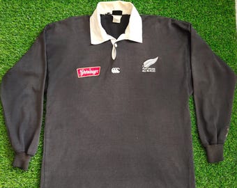 RARE Vintage 90s Distressed Canterbury New Zealand All