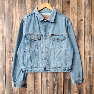 RARE Vintage 90s Distressed Diesel Industry Denim Jeans Jacket Diesel Sweater Diesel Pullover Diesel Crop Top Patch Logo Blue Color Men&#39;s M