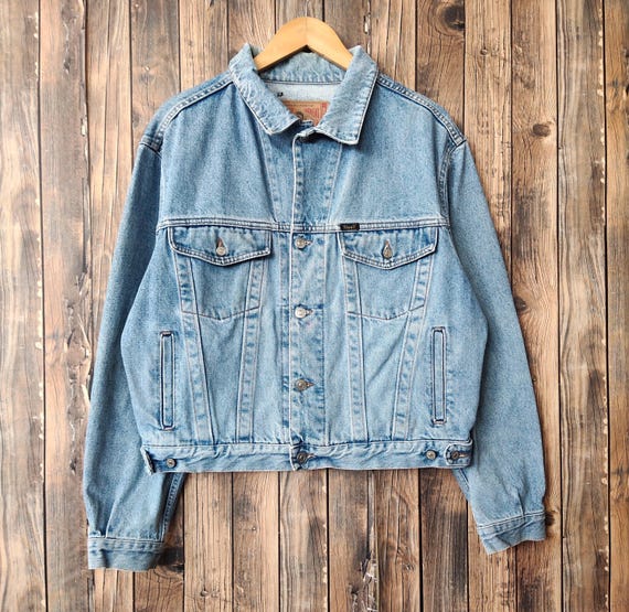 RARE Vintage 90s Distressed Diesel Industry Denim Jeans Jacket
