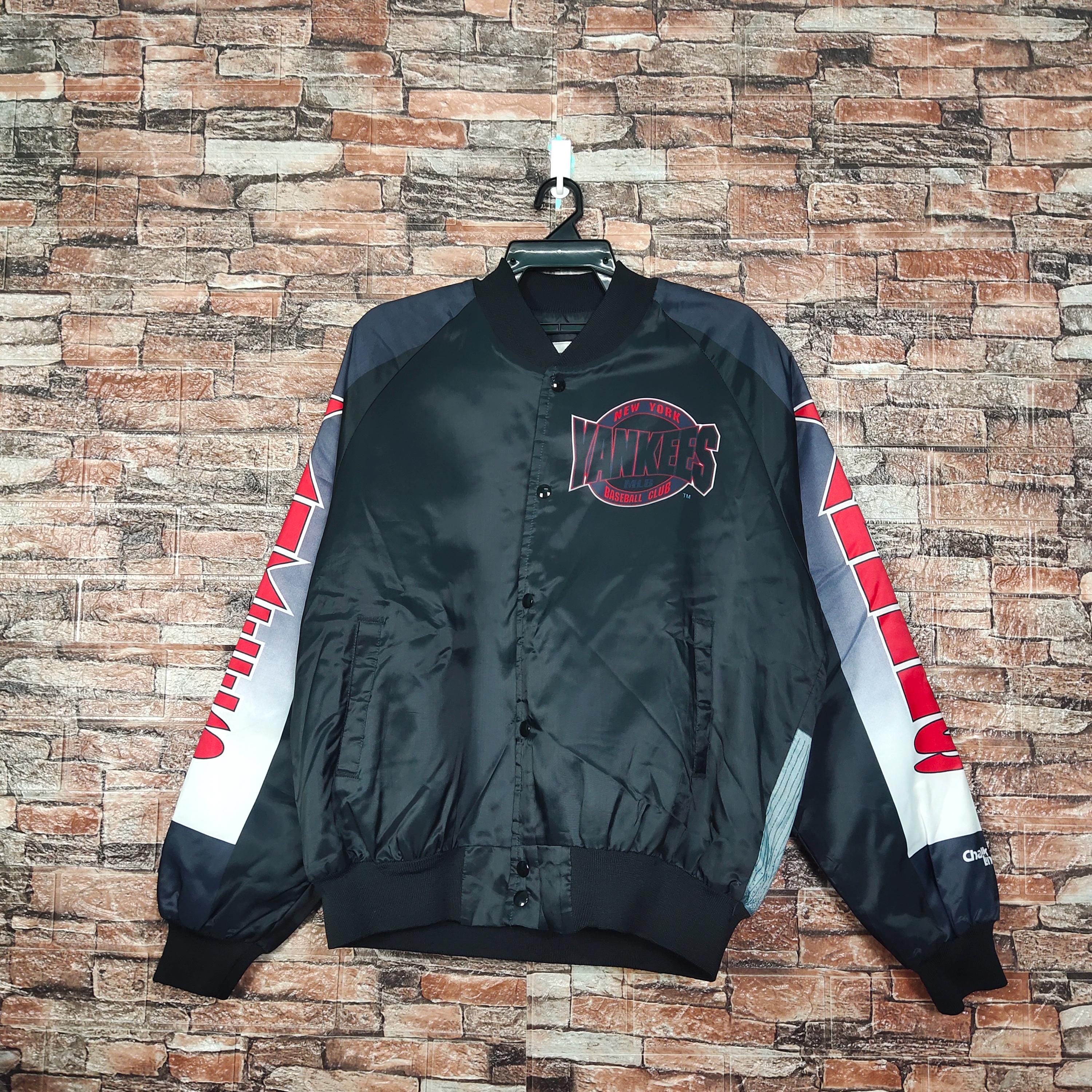 ジャケット・アウター 90's 80's newyork yankees stadium jumper Authentic New York Yankees VINTAGE 1980s/1990s BIKE Pullover