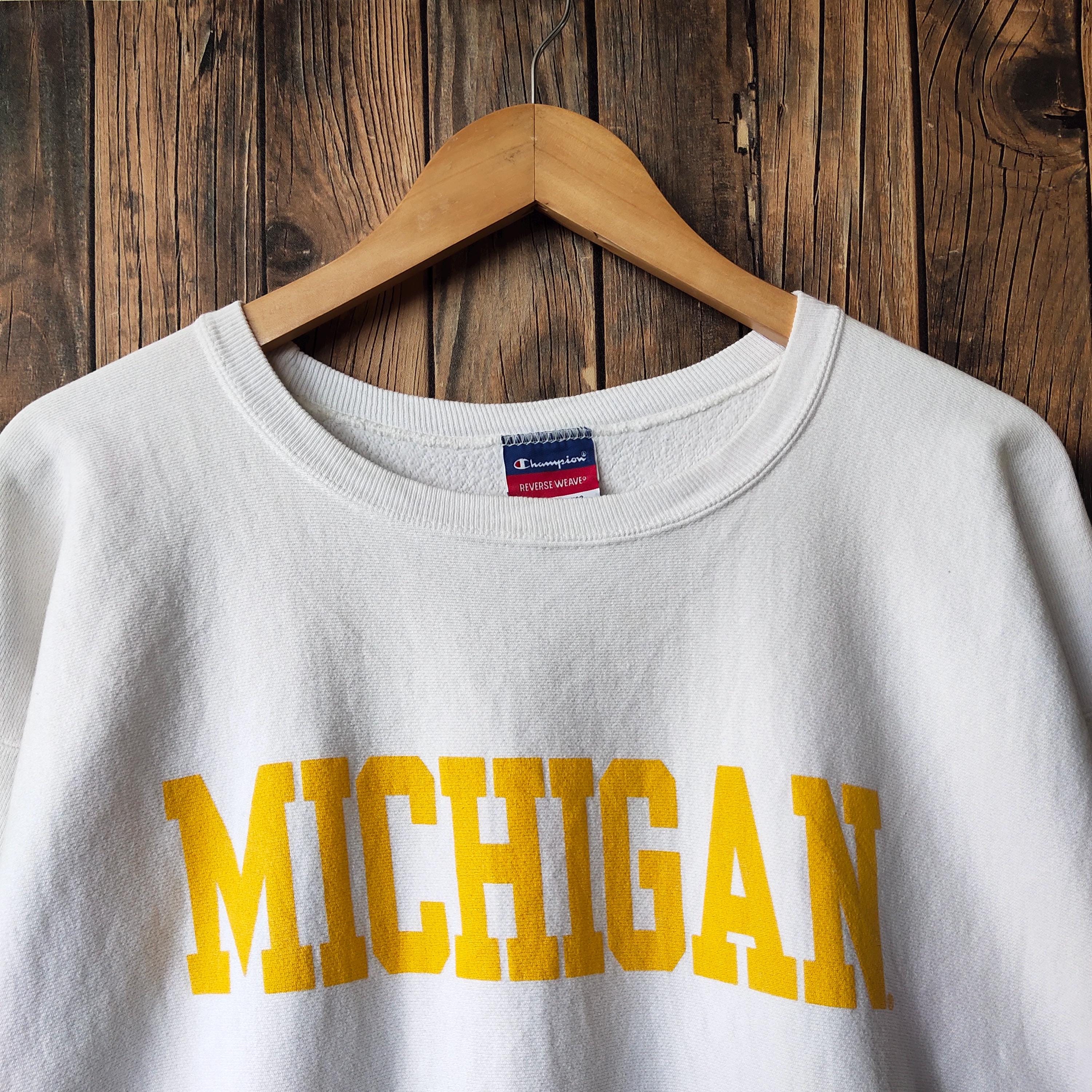 Vintage 90s Distressed Michigan by Champion Reverse Weave