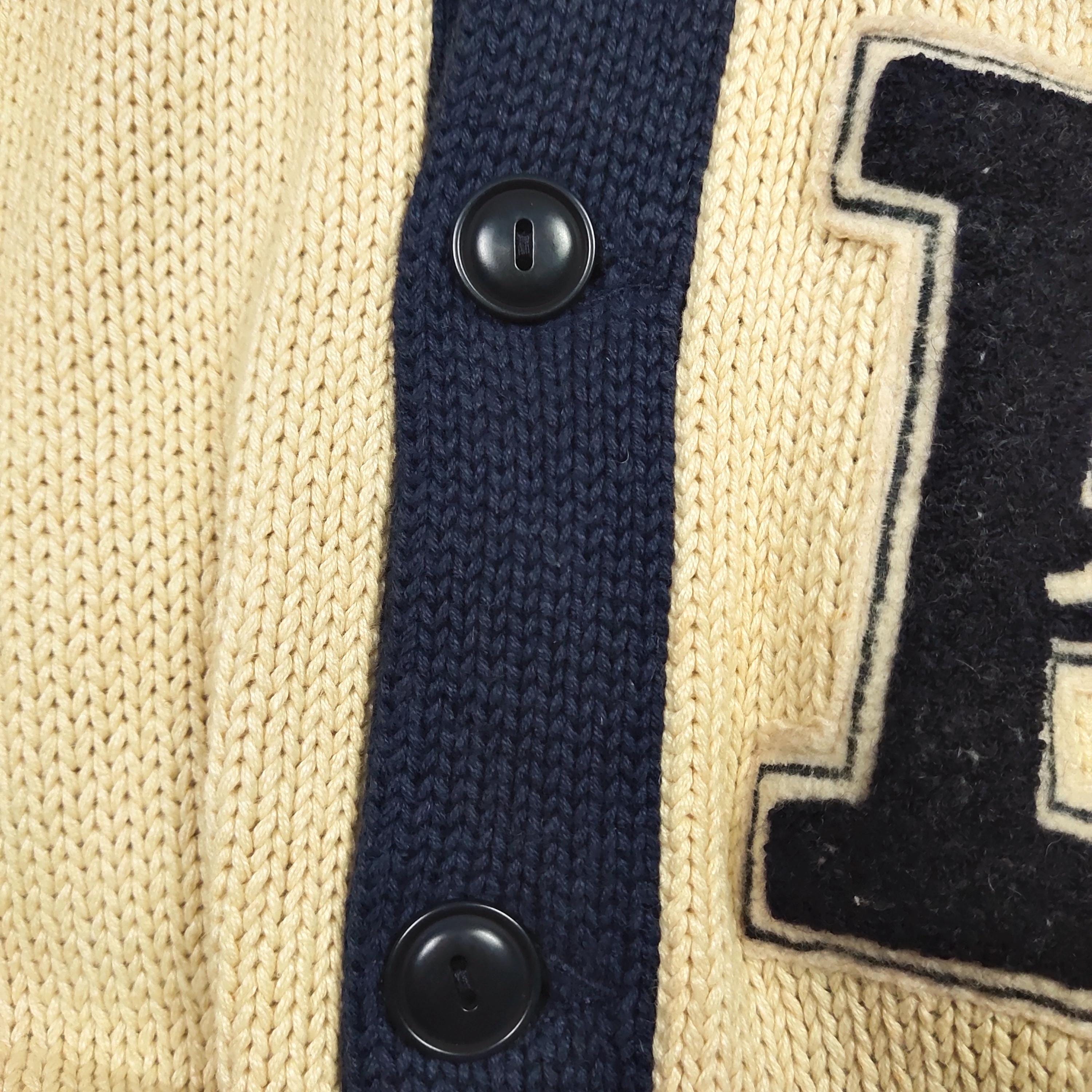 Vintage 90s Distressed Polo Ralph Lauren P Wing Cardigan Polo 