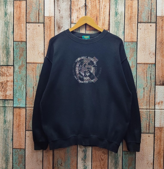 Vintage 90s Kenzo Golf Sweatshirt Kenzo Crewneck Kenzo Pullover 