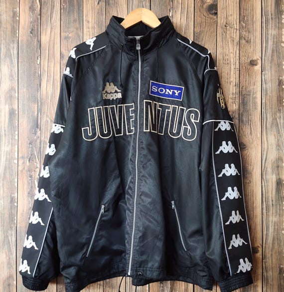RARE Vintage Distressed Juventus Football by Kappa Side Tape Track