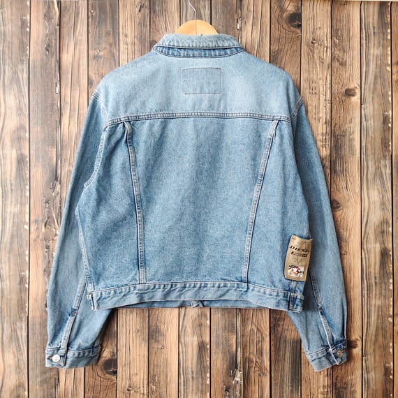 RARE Vintage 90s Distressed Diesel Industry Denim Jeans Jacket