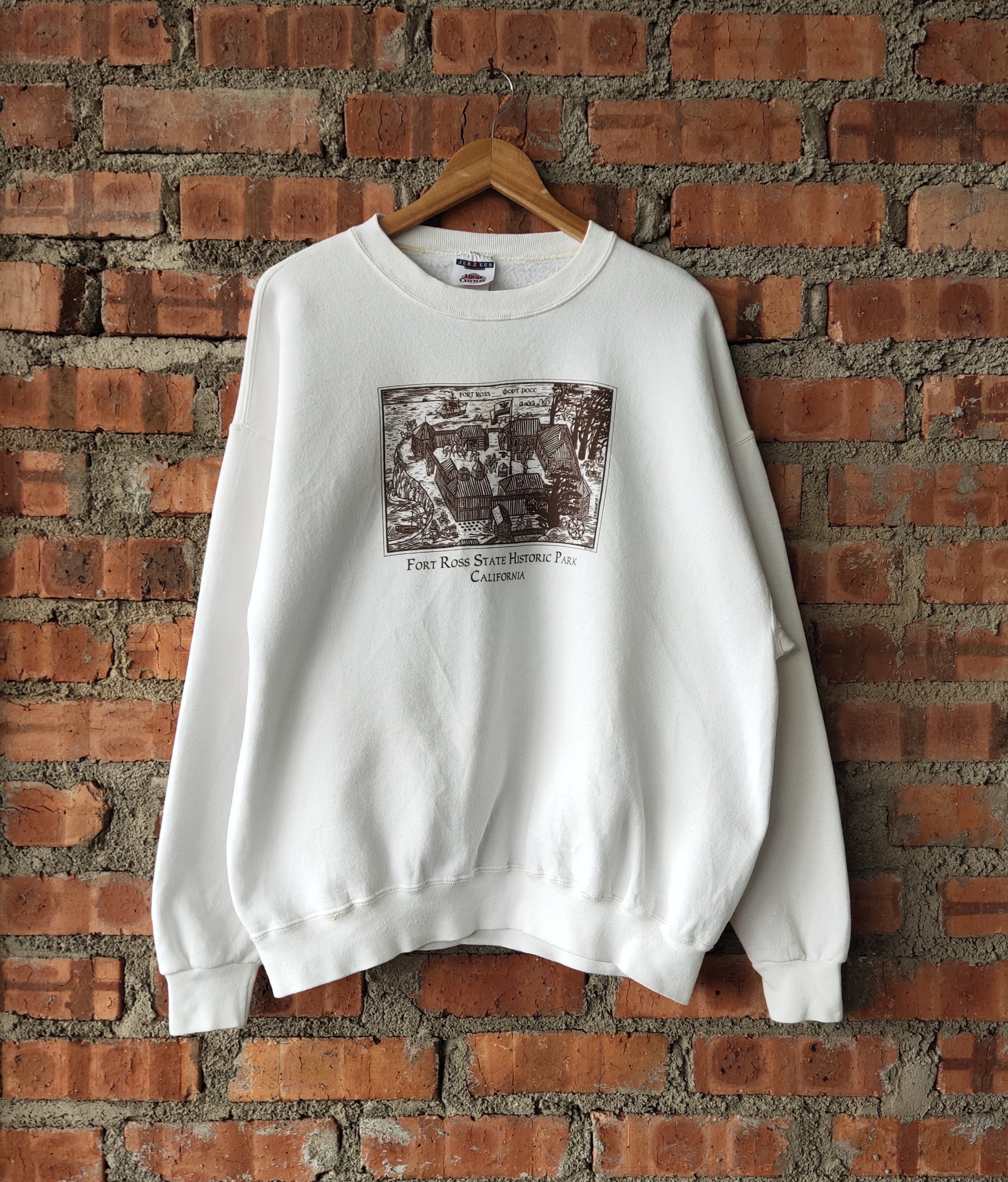 Cream Brown Sweatshirt Xl - Etsy