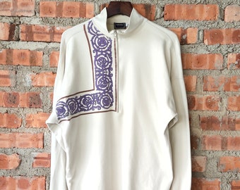 versace embroidered sweatshirt
