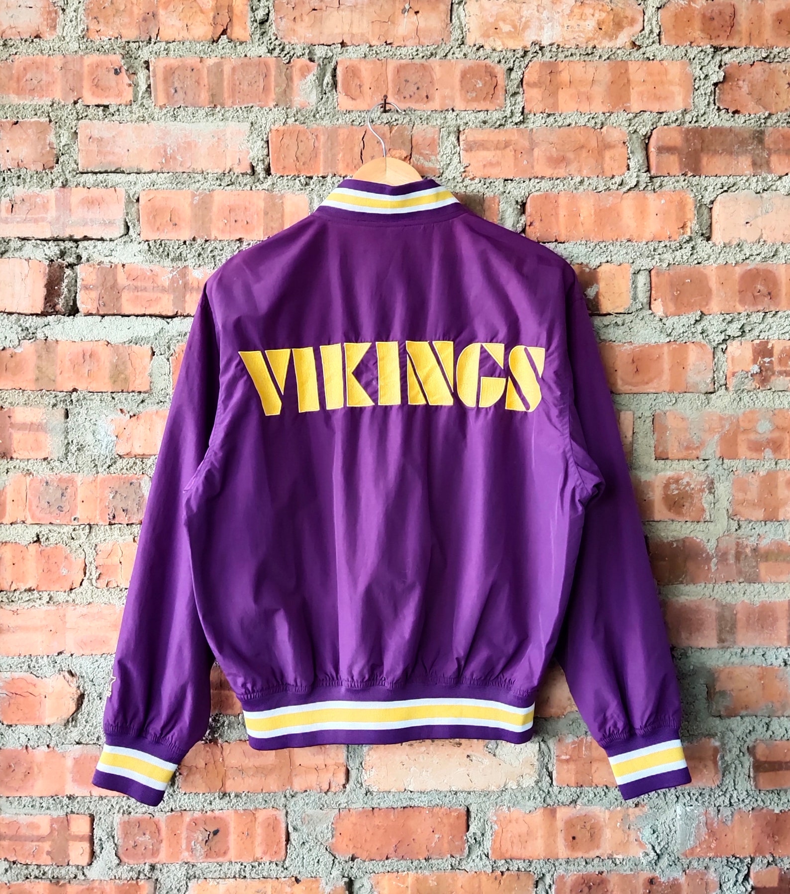 Vintage 80s Vikings Starter Jacket Snap Button Vikings Etsy