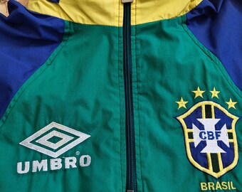 90年代　アンブロ　ブラジル代表　football トラックジャケット 90s adidasアディダス トラックジャケット ジャージ ブラジル