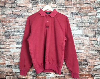 Vintage 90s O'Neill Surf Wear Sweatshirt O'Neill Sweater O'Neill Pullover O'Neill Jumper Embroidery Logo Red Color Men's Fit M