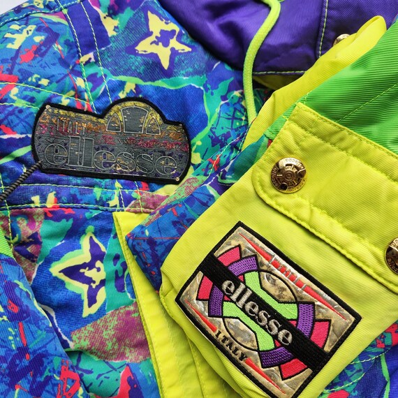 Vintage 90s Ellesse Jacket Full Zip Ellesse Windbreaker Vintage 90s Ellesse Jacket Full Zip Ellesse Windbreaker