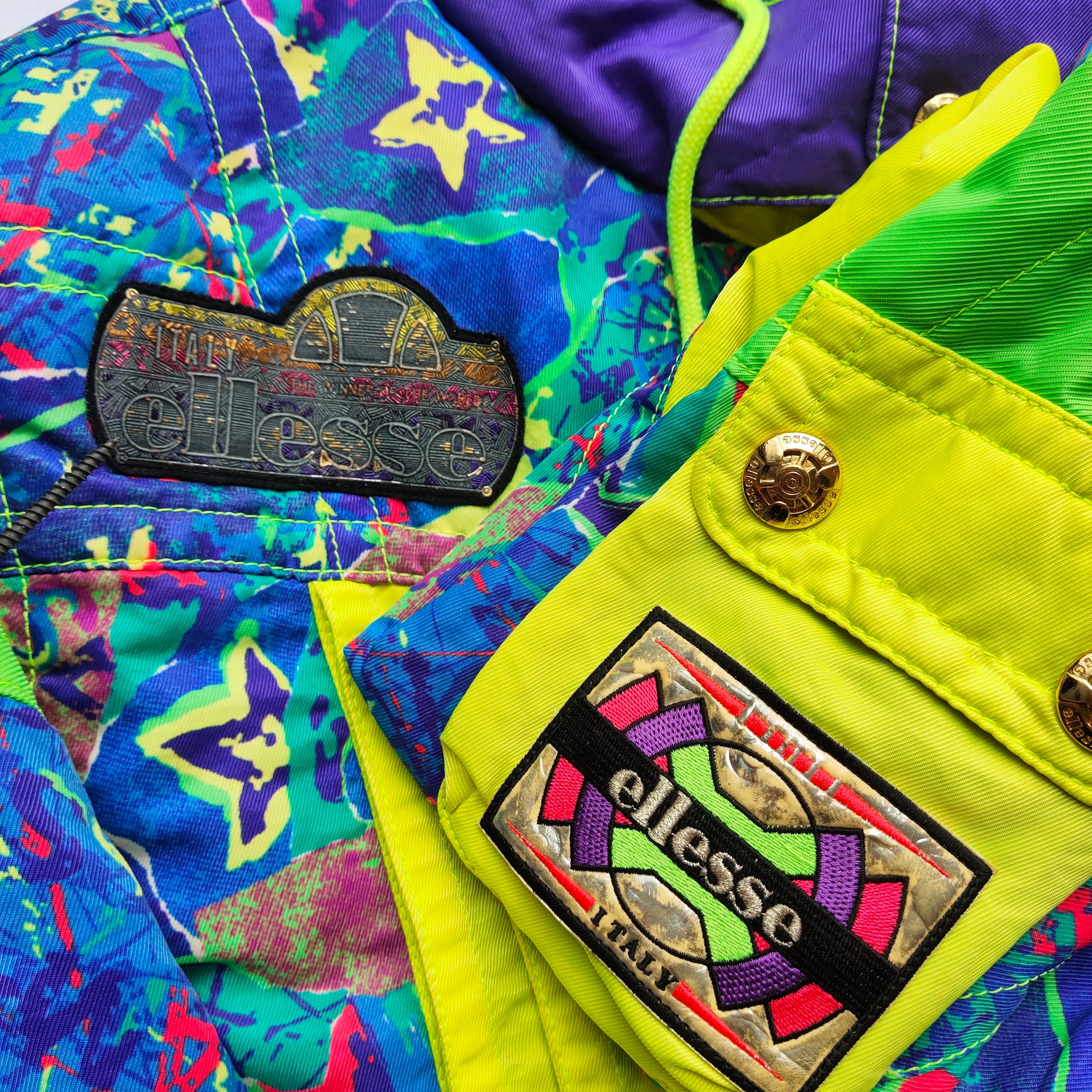 Vintage 90s Ellesse Jacket Full Zip Ellesse Windbreaker
