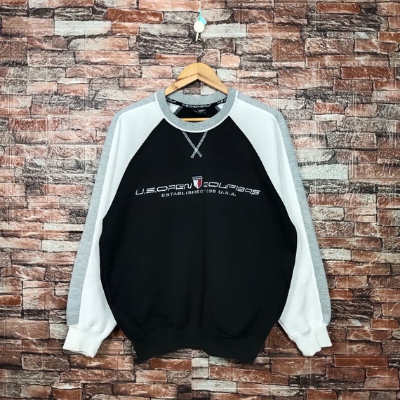 Vintage 90s Distressed U.S. Open Golf Sweatshirt Golf Crewneck Golf Pullover Golf Sweater Embroidery Logo Black Color Mens Fit M Etsy Ireland
