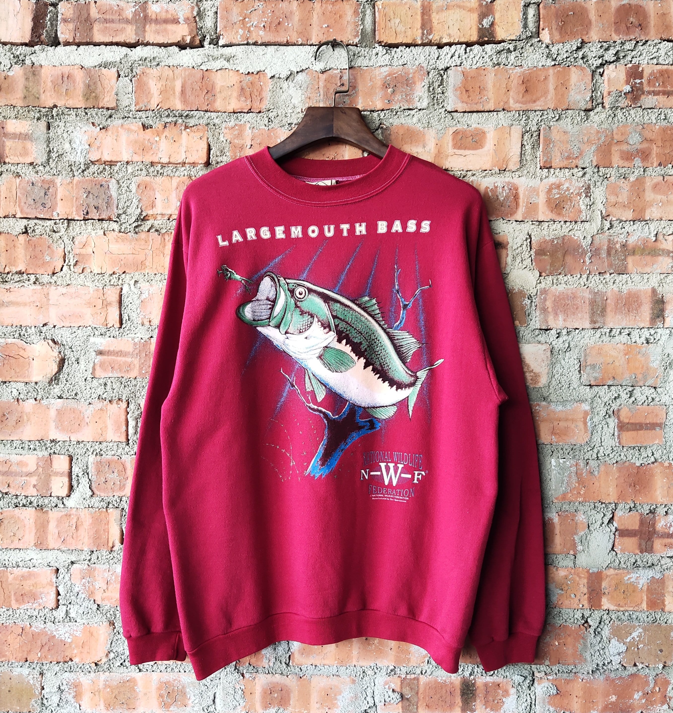 Vintage 90s Largemouth Bass Fishing Sweatshirt Bass Fish - Etsy New Zealand