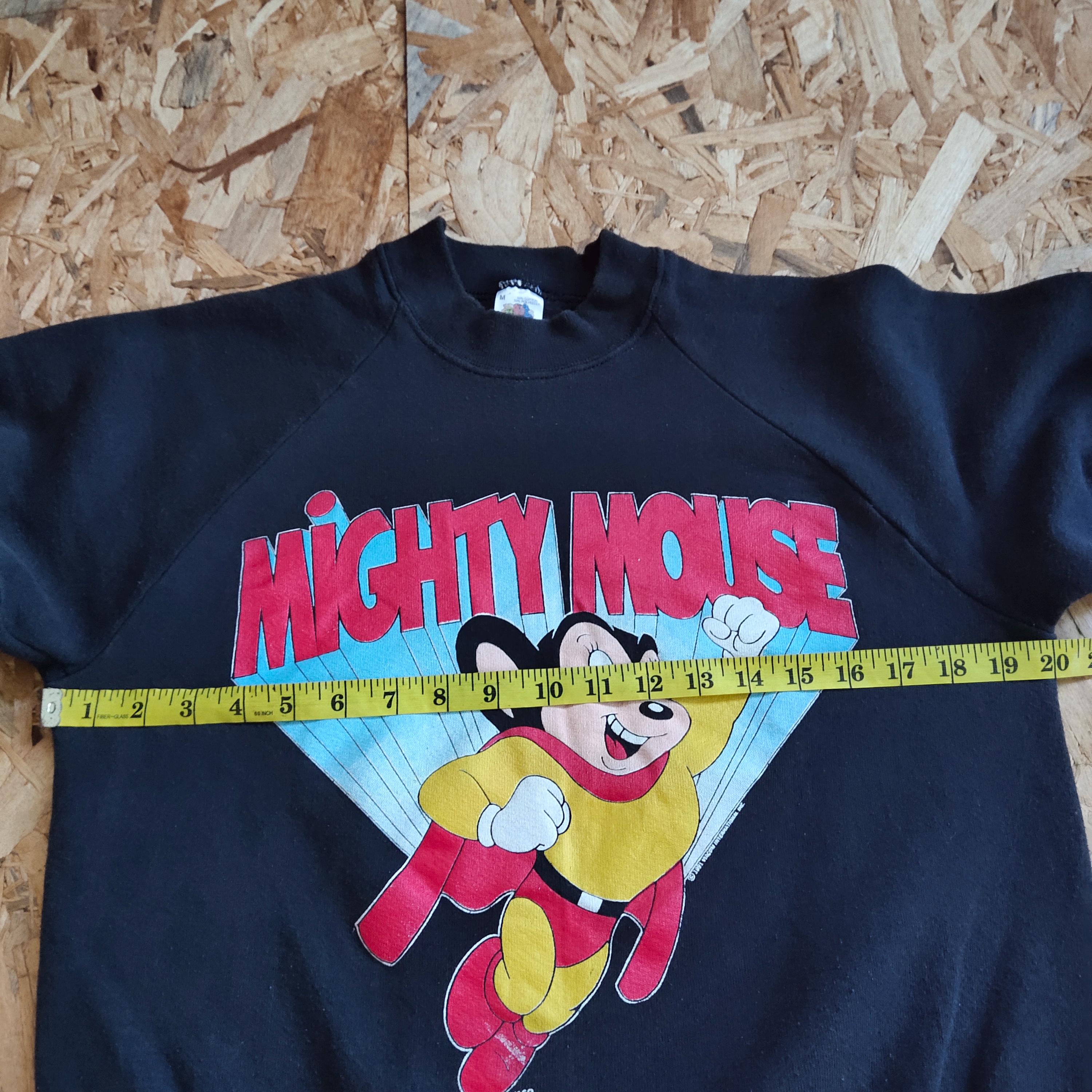 Vintage 80s Mighty Mouse Sweatshirt Mighty Crewneck Mighty 