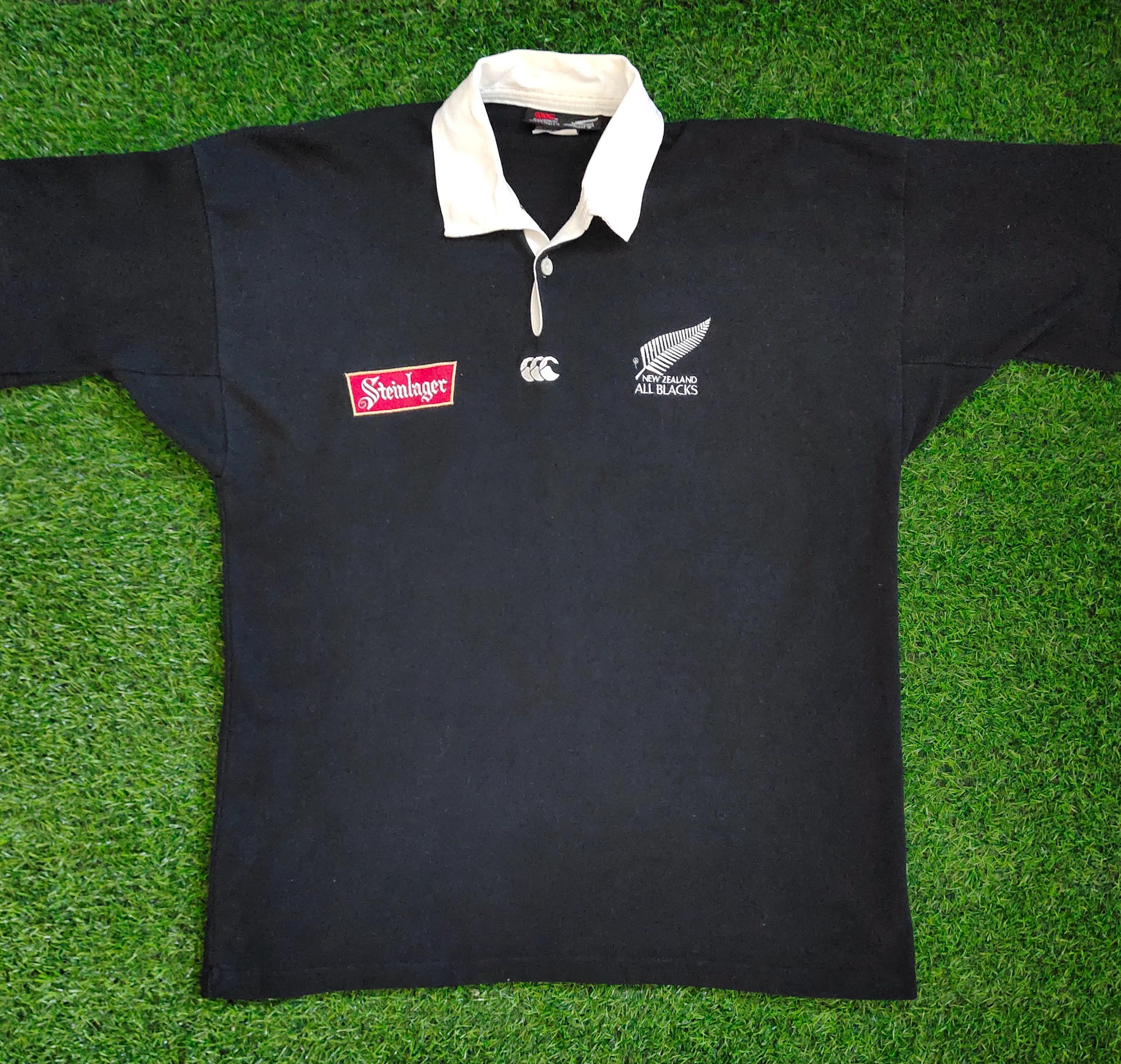 RARE Vintage 90s Distressed Canterbury New Zealand All Blacks