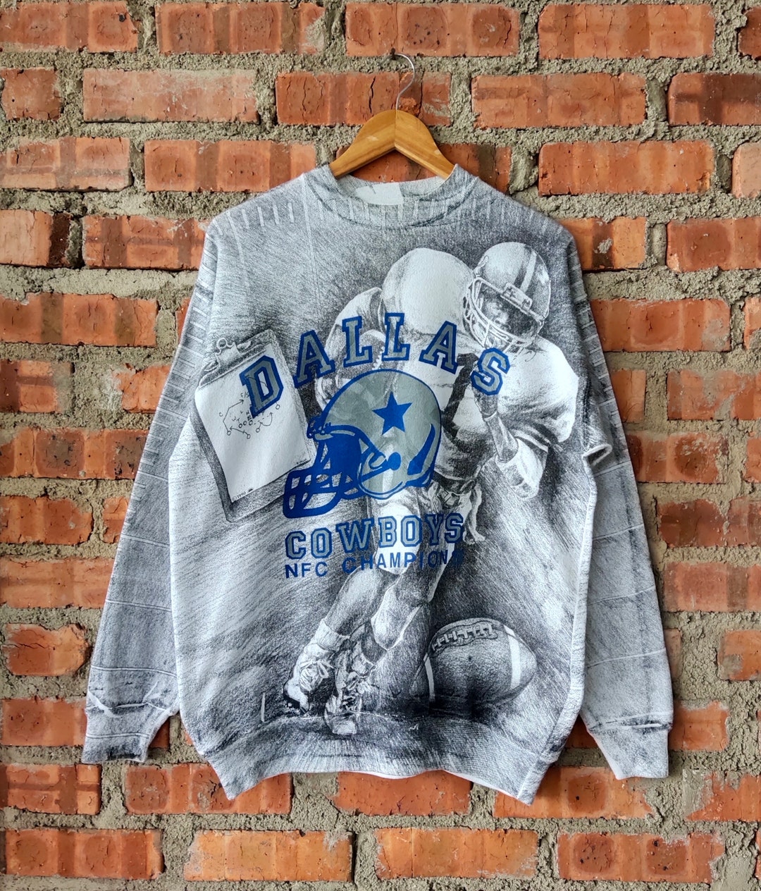 RARE NFL Vintage 90s Dallas Cowboys Explosion Shirt Size