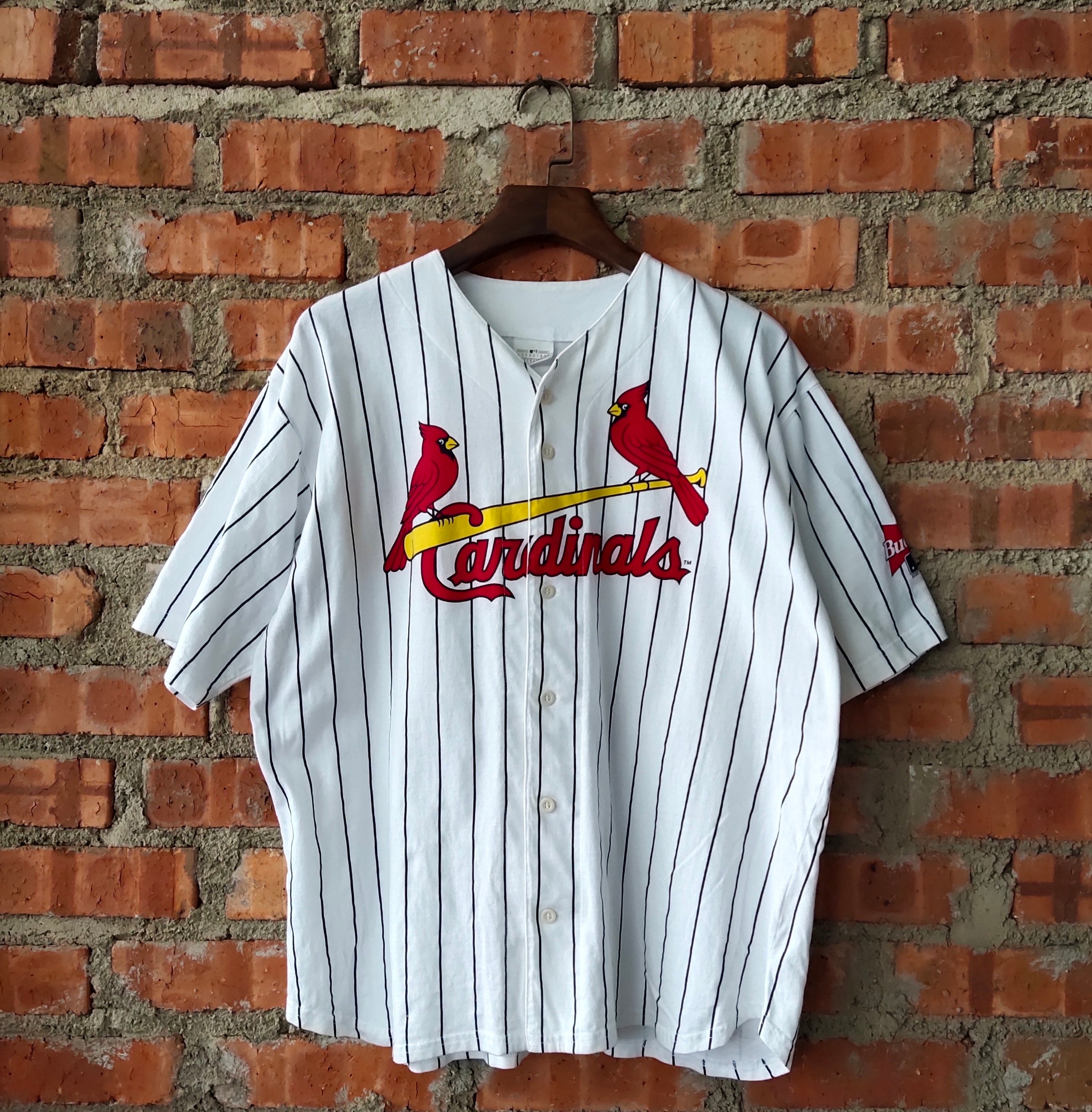 Vintage 90s ST. Louis Cardinals Budweiser Baseball Jersey Vintage 90s ST. Louis Cardinals Budweiser Baseball Jersey