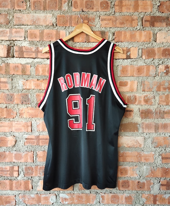Vintage 90s NBA Chicago Bulls Dennis Rodman No.91 by Vintage 90s NBA Chicago Bulls Dennis Rodman No.91 by