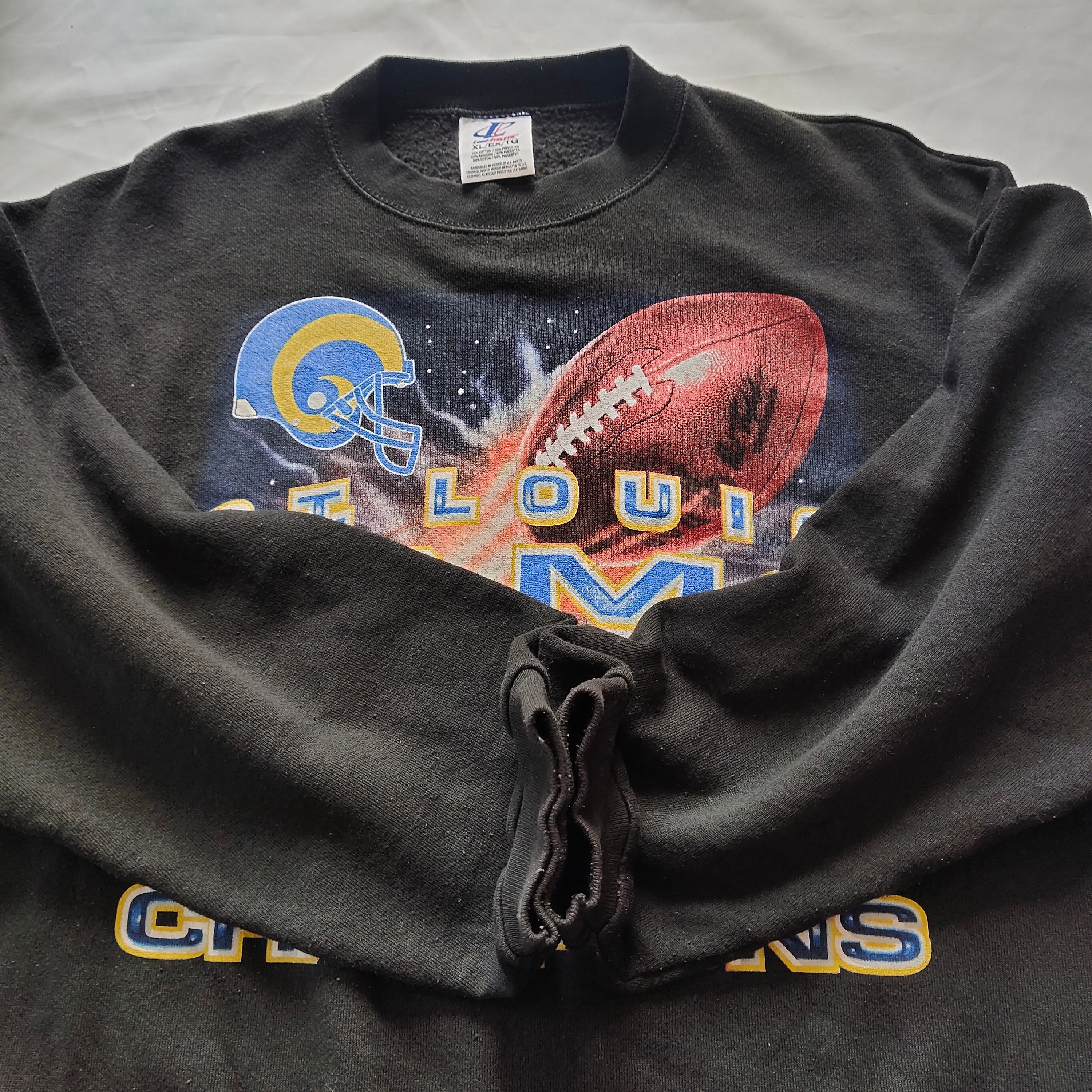 RARE Vintage 90s ST. Louis Rams by Logo Athletic Sweatshirt 