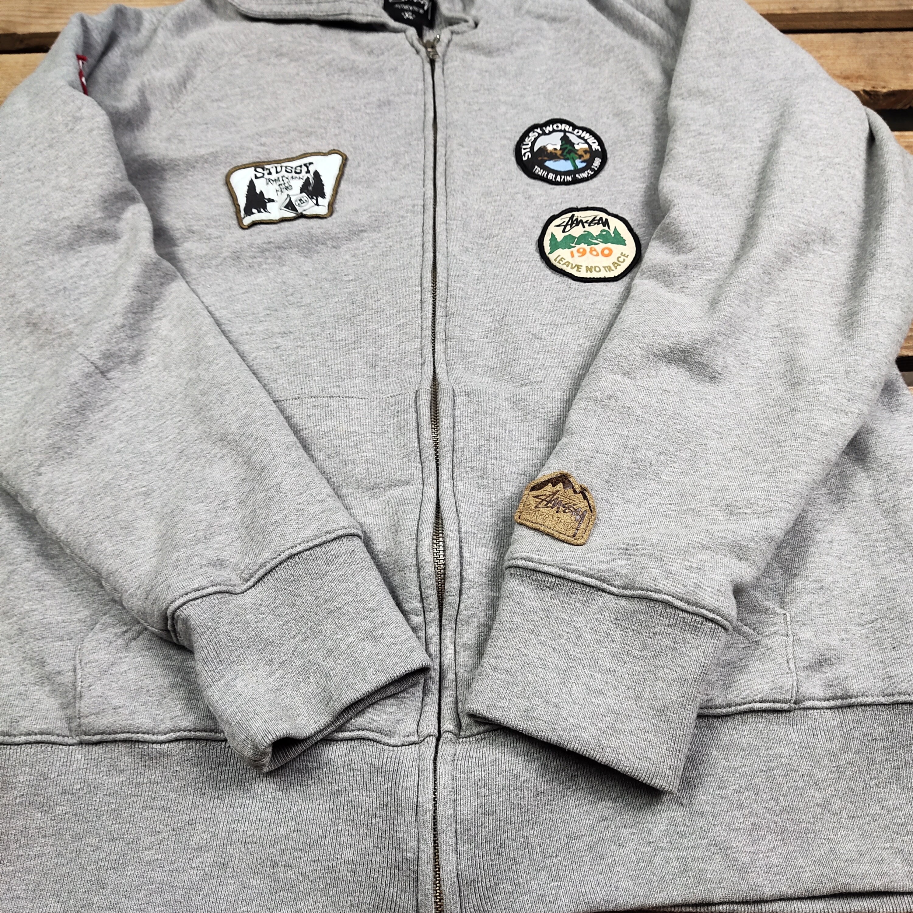 Vintage Stussy Worldwide Patches Sweatshirt Stussy Hoodie