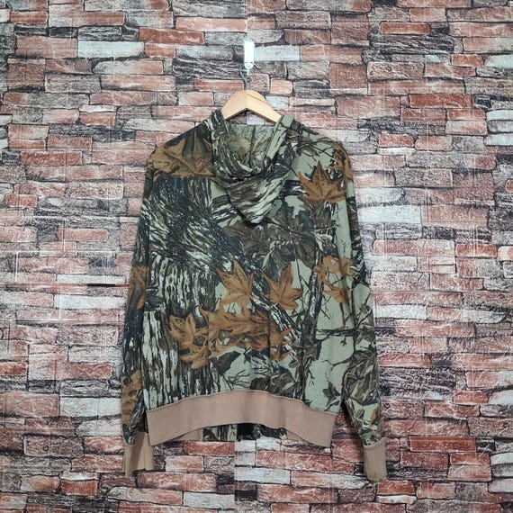 Sweat à capuche homme Realtree manches longues vert pêche taille S