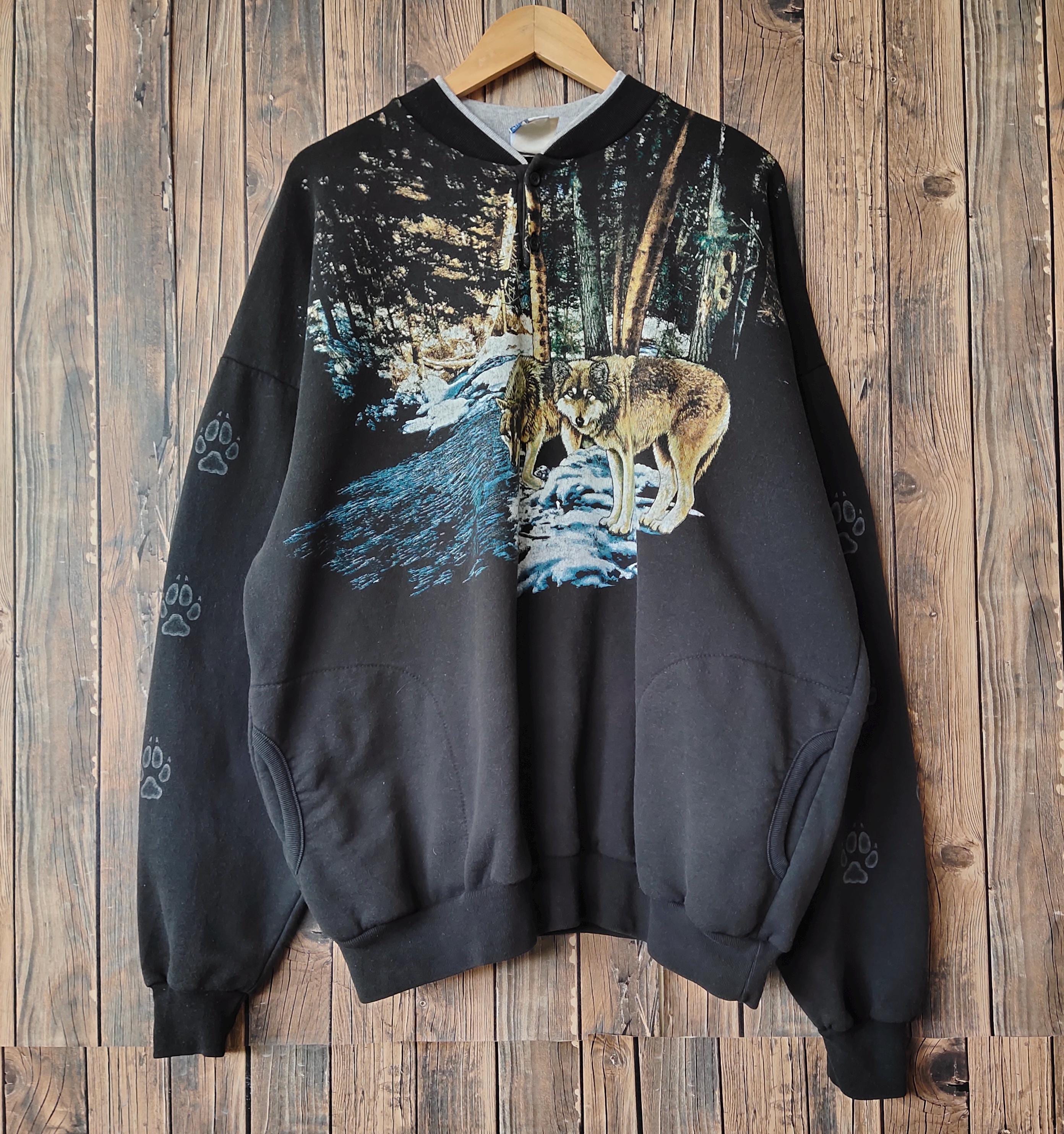 Vtg 90s Art Unlimited Jacket Adult L/XL Full Zip Fleece