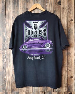RARE Vintage 90s Distressed West Coast Choppers T-shirt Choppers