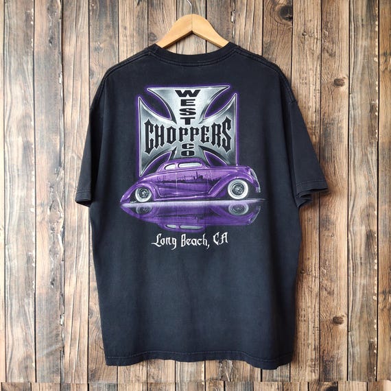 RARE Vintage 90s Distressed West Coast Choppers T-shirt Choppers