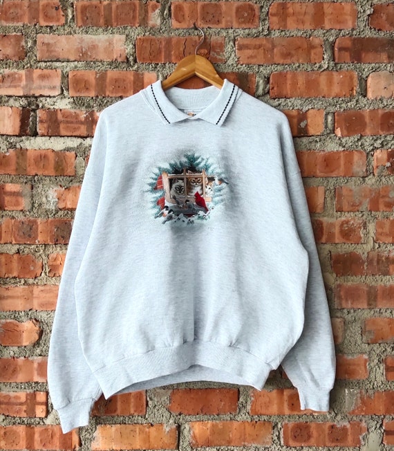 Morning Sun Sweatshirt Cat Crewneck Cat 