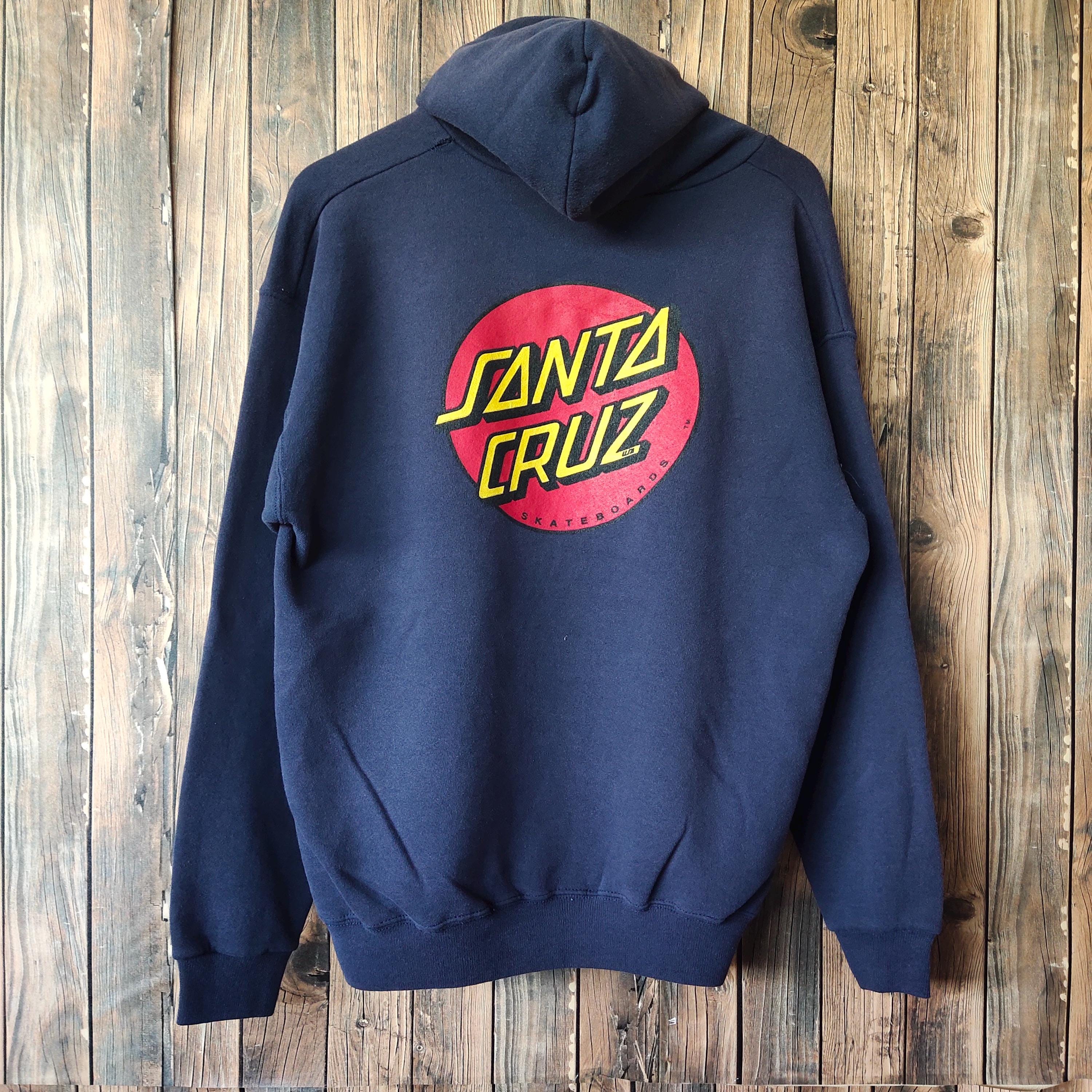 Vintage 90s Santa Cruz Skateboarding Sweatshirt Santa Cruz Hoodie