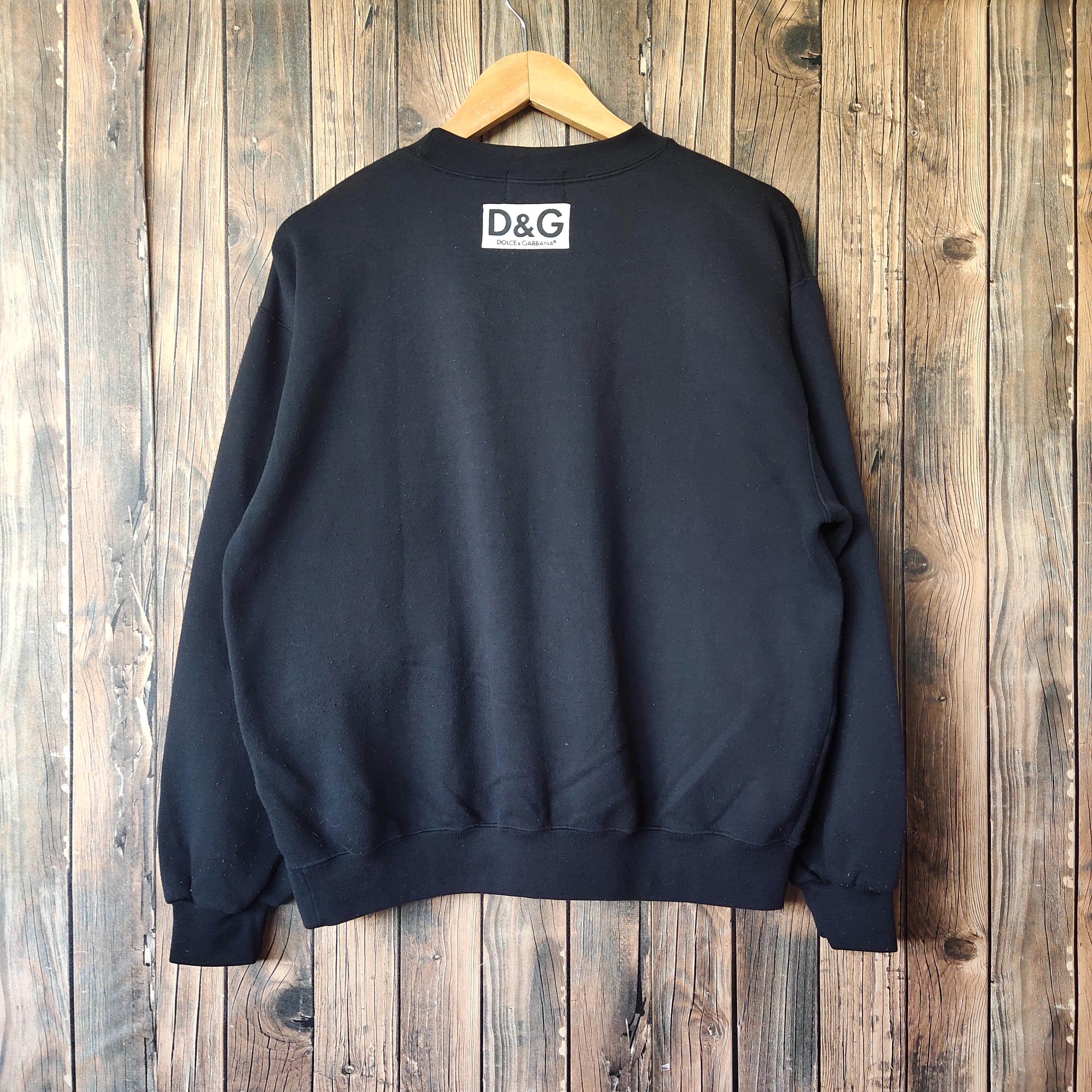 Vintage 90s Distressed Dolce & Gabbana Sweatshirt D and G Crewneck 