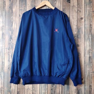 Vintage 90s Polo Golf Ralph Lauren Sweater Polo Crewneck Polo Pullover Polo Jumper Polo Jacket Embroidery Logo Blue Color Men’s Fit M