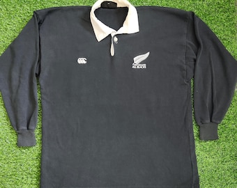 RARE Vintage 90s Distressed Canterbury New Zealand All