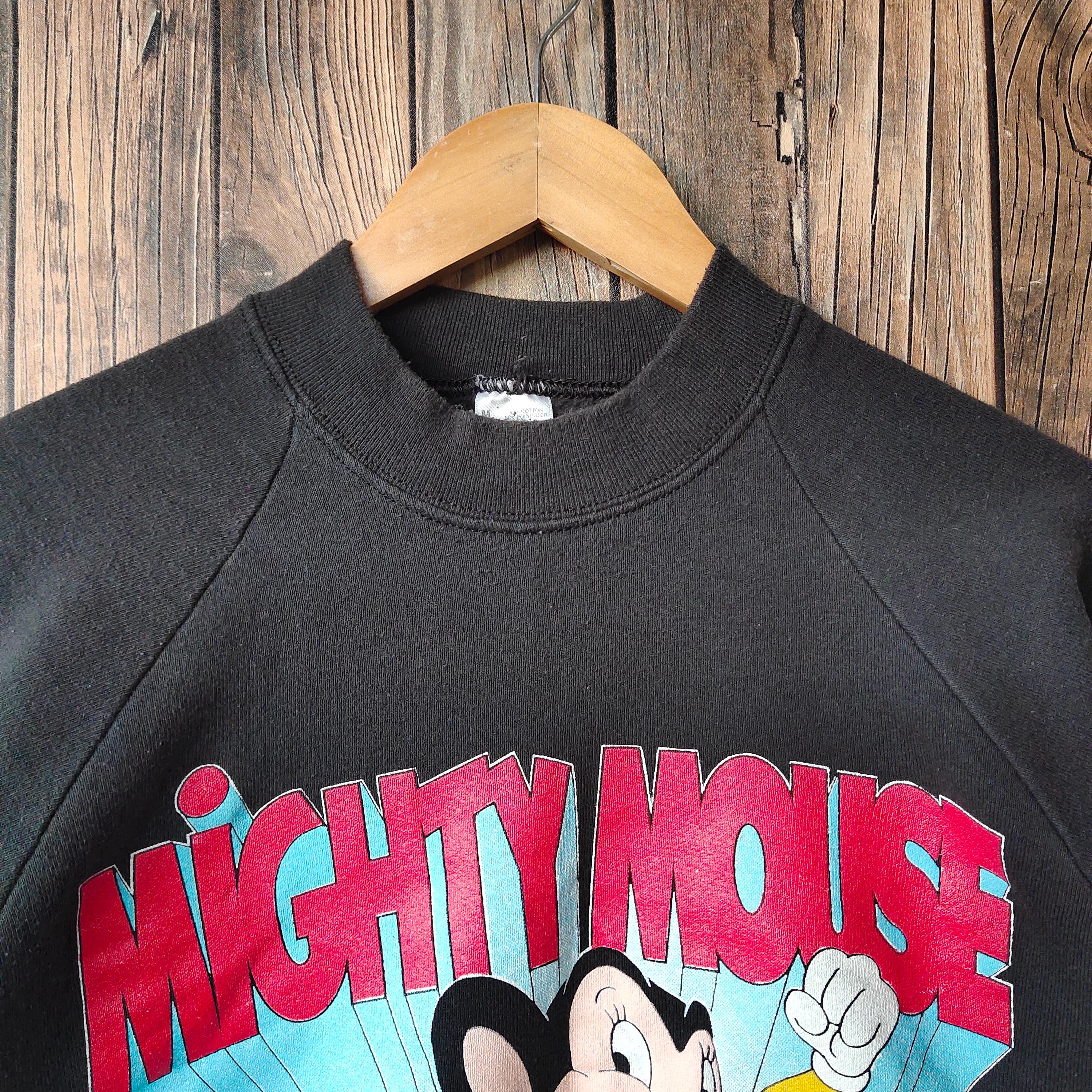 Vintage 80s Mighty Mouse Sweatshirt Mighty Crewneck Mighty 