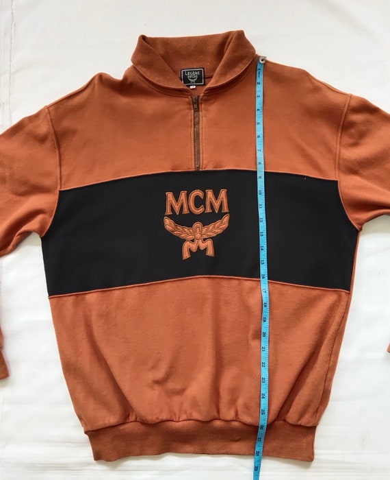 Vintage 90s Michael Cromer Munich MCM Legere Basic Logo Sweatshirt MCM Pullover MCM Jumper Mcm Sweater Embroidery Logo Brown Color Mens L Etsy