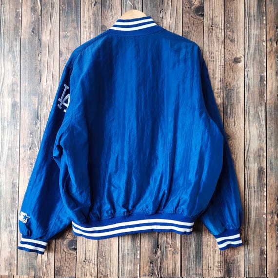 RARE Vintage 90s Distressed Los Angeles Dodgers Football Satin