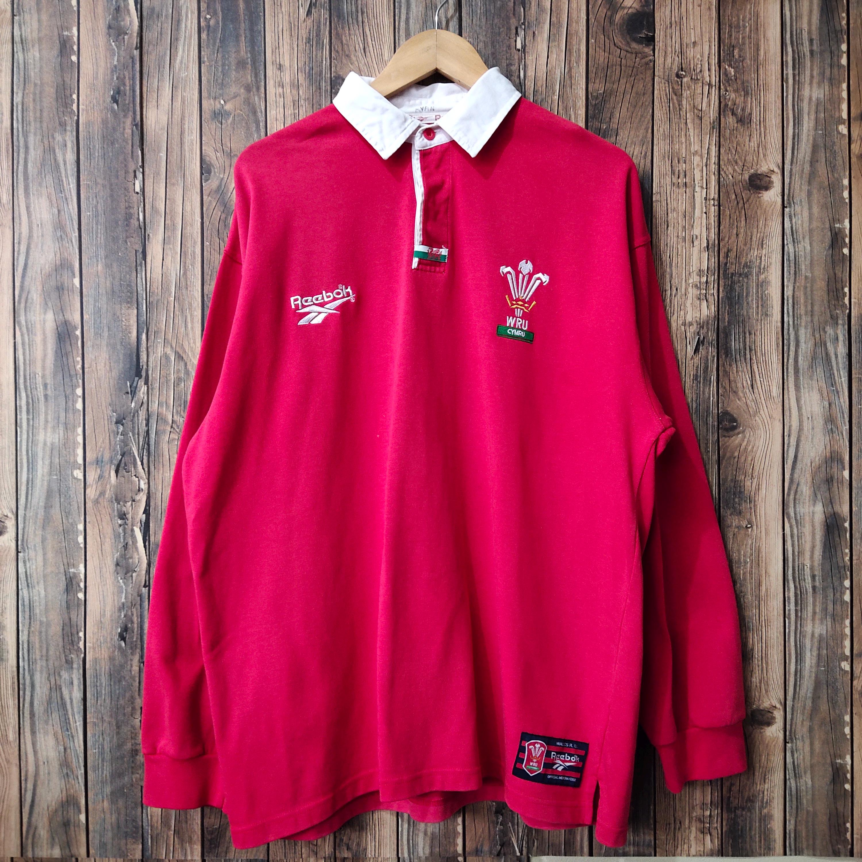 Reebok Wales 1996-1998 WRU Cymru Rugby Union Long Sleeve