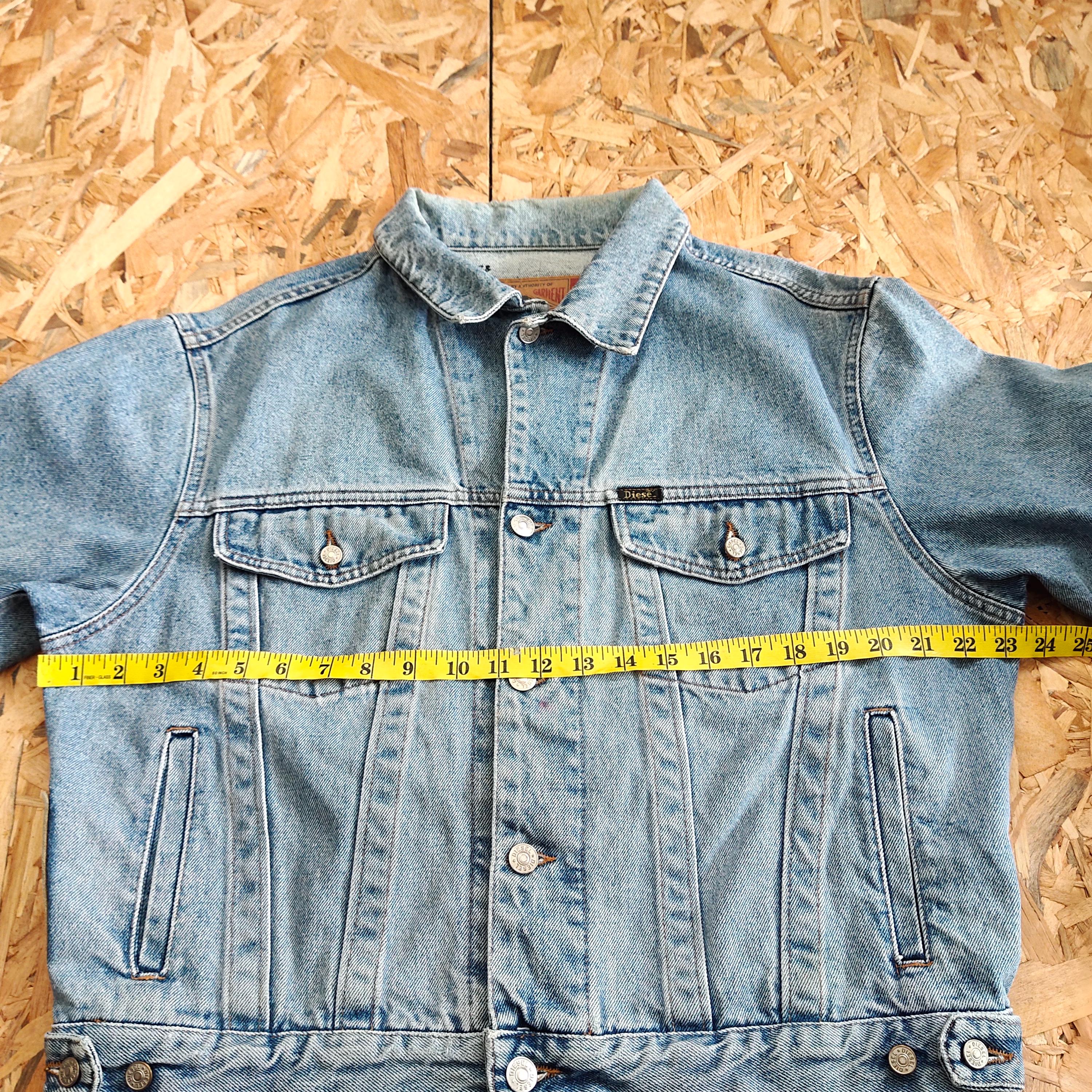 RARE Vintage 90s Distressed Diesel Industry Denim Jeans Jacket