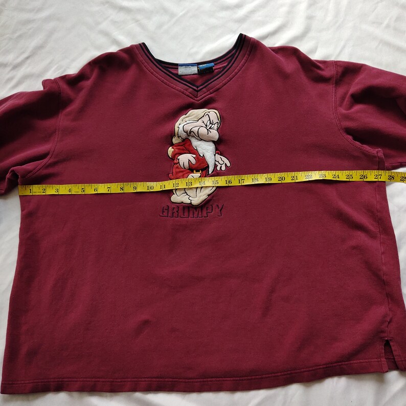 Vintage 90s Grumpy Snow White Seven Dwarfs Sweatshirt Grumpy Crewneck ...