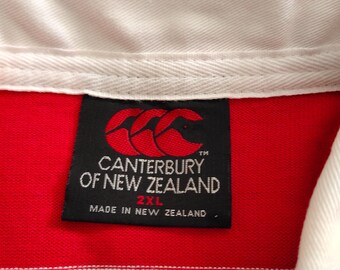 ウェア 90s canterbury japan rugby shirt small RARE Vintage 90s Canterbury New Zealand Japan Sakura Rugby
