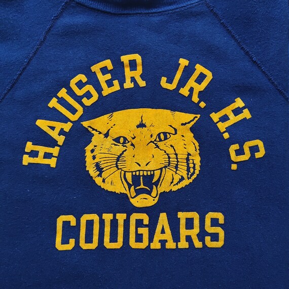 Vintage 80s Hauser JR. H.S. Cougars by Champion S… - image 3