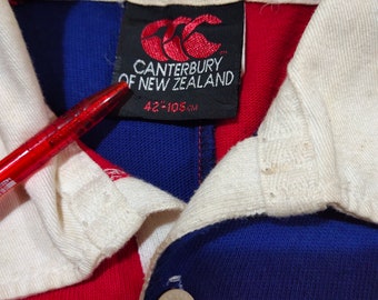 RARE Vintage 90s Distressed Canterbury New Zealand All