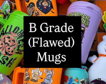 B GRADE FLAWED MUGS read description