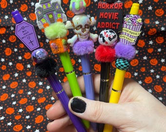 Halloween Pens/Spooky Cute Stationary/Spooky Lover Gift/Spooky Pen